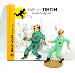 TINTIN -  FRANK WOLFF L'INGÉNIEUR FÉLON FIGURE + BOOKLET + PASSPORT (4.5