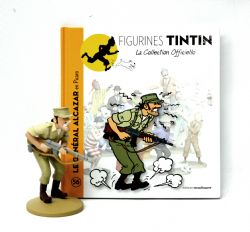 TINTIN -  LE GÉNÉRAL ALCAZAR EN PICARO FIGURE + BOOKLET + PASSPORT (4.5