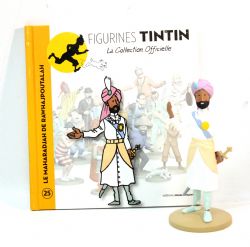 TINTIN -  LE MAHARADJAH RAWHAJPOUTALAH FIGURE + BOOKLET + PASSPORT (4.5