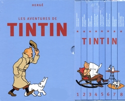 TINTIN -  LES AVENTURES DE TINTIN INTÉGRALE - 8 VOLUMES (FRENCH V.)