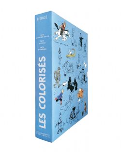 TINTIN -  LES COLORISÉS (3 RECOLOURED VOLUME BOX SET) (FRENCH V.) -  PETIT VINGTIÈME COLORISÉE
