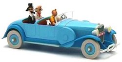 TINTIN -  LINCOLN TORPEDO SCALE MODEL FROM 