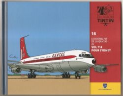 TINTIN -  LIVRET LE BOEING 707 DE LA QANTAS DANS 