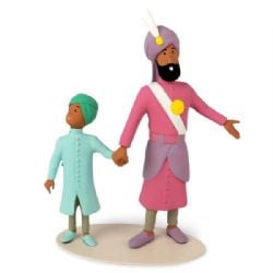 TINTIN -  MAHARAJA AND HIS SON STATUETTE (9.84