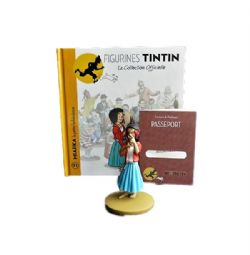 TINTIN -  MIARKA FIGURE + BOOKLET + PASSPORT (4.5