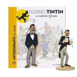 TINTIN -  MITSUHIRATO À LA COLOMBE FIGURE + BOOKLET + PASSPORT (4.5