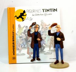 TINTIN -  MONSIEUR BOULLU LE MARBRIER FIGURE + BOOKLET + PASSPORT (4.5