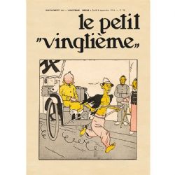 TINTIN -  N.36 - POST CARD -  LE PETIT VINGTIÈME