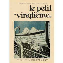 TINTIN -  N.46 - POST CARD -  LE PETIT VINGTIÈME