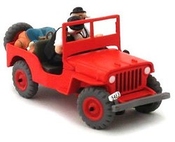 TINTIN -  RED JEEP FROM 