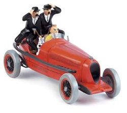 TINTIN -  RED RACING CAR SCALE MODEL FROM 