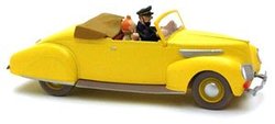 TINTIN -  THE CABRIOLET CAR SCALE MODEL FROM 