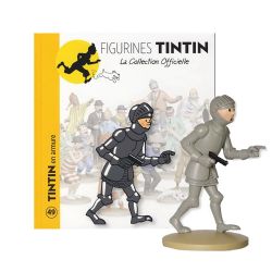 TINTIN -  TINTIN EN ARMURE FIGURE + BOOKLET + PASSPORT (4.5