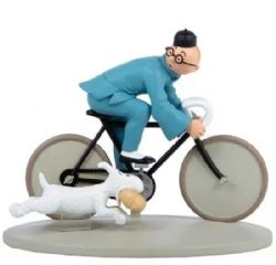 TINTIN -  TINTIN & SNOWY BIKE PRESIN  FIGURE - LIMITED EDITION