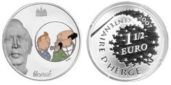 TINTIN -  TINTIN WITH PROFESSOR CALCULUS -  2007 FRENCH COINS