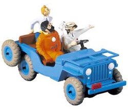 TINTIN -  WILLYS CJ 2A JEEP SCALE MODEL FROM 