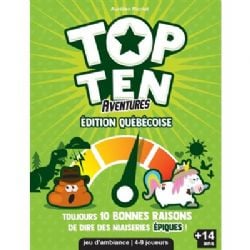 TOP TEN -  ADVENTURES - ÉDITION QUÉBECOISE - JEU DE BASE (FRENCH)