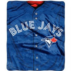 TORONTO BLUE JAYS -  ROYAL PLUSH THROW (50