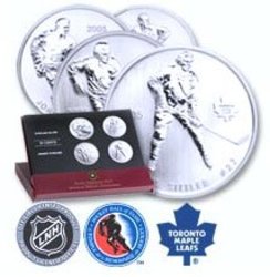TORONTO MAPLE LEAFS -  HOCKEY LEGENDS -  2005 CANADIAN COINS