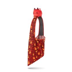 TOTE BAG WITH PLUSHIES -  RED DEVIL CAT