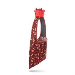 TOTE BAG WITH PLUSHIES -  RED DRAGON