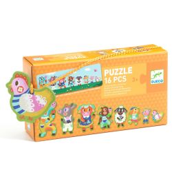 TPUZZLE DUO -  BIG AND SMALL ON THE FARM (16 PIECES) - 3+