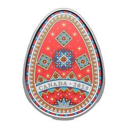 TRADITIONAL UKRAINIAN ART -  PYSANKA: THE CIRCLE OF LIFE -  2025 CANADIAN COINS 10