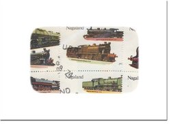 TRAINS -  25 ASSORTED STAMPS - TRAINS