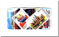 TRAINS -  50 ASSORTED STAMPS - TRAINS