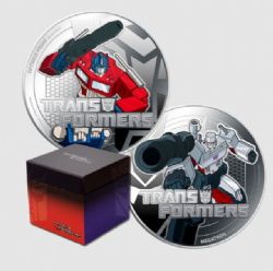 TRANSFORMERS -  1 OZ. FINE SILVER 2-COIN SET -  2013 NEW ZEALAND MINT COINS