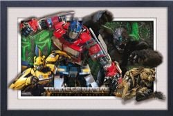 TRANSFORMERS -  OPTIMUS - FRAMED PICTURE (WHITE) (13