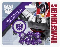 TRANSFORMERS: RPG -  DECEPTICON DICE SET (ENGLISH) -  RPG DICE ESSENCE 20