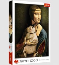 TREFL -  LADY WITH A CAT (1000 PIECES) -  PREMIUM QUALITY