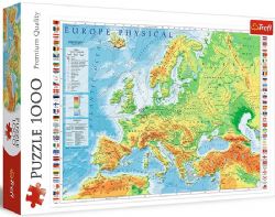 TREFL -  PHYSICAL MAP OF EUROPE (1000 PIECES) -  PREMIUM QUALITY