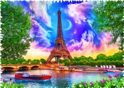 TREFL -  SKY OVER PARIS (600 PIECES) -  CRAZY SHAPES!