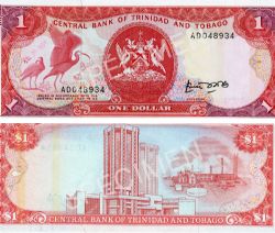 TRINIDAD AND TOBAGO -  1 DOLLAR 1985 (UNC) 36A