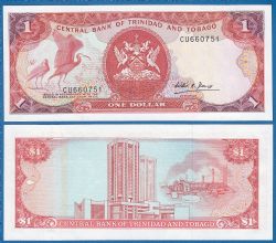 TRINIDAD AND TOBAGO -  1 DOLLAR 1985 (UNC) 36B