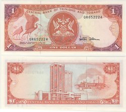 TRINIDAD AND TOBAGO -  1 DOLLAR 1985 (UNC) 36D