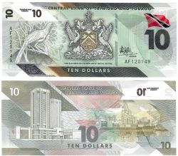 TRINIDAD AND TOBAGO -  10 DOLLAR 2020 (UNC) 62