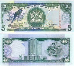 TRINIDAD AND TOBAGO -  5 DOLLARS 42