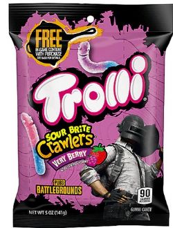 TROLLI -  SOUR BRITE CRAWLERS - VERY BERRY