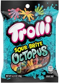 TROLLI -  SOUR BRITE OCTOPUS (120G)