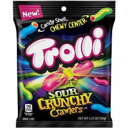 TROLLI -  SOUR CRUNCHY CRAWLERS (120G)