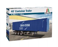 TRUCK -  20-FEET CONTAINER TRAILER - 1/24 -  ITALERI