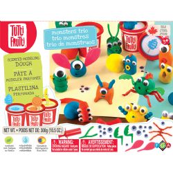 TUTTI FRUTTI -  TRIO OF MONSTERS (MULTILINGUAL) -  SCENTED MODELING CLAY