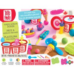 TUTTI FRUTTI -  TRIO OF POPSTICKS (MULTILINGUAL) -  SCENTED MODELING CLAY