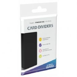 ULTIMATE GUARD -  CARD DIVIDERS - BLACK (10)