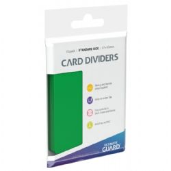 ULTIMATE GUARD -  CARD DIVIDERS - GREEN (10)