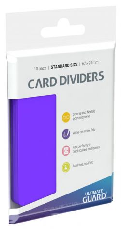 ULTIMATE GUARD -  CARD DIVIDERS - PURPLE (10)