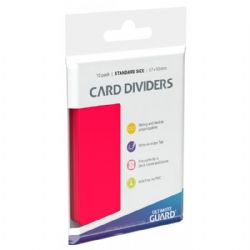 ULTIMATE GUARD -  CARD DIVIDERS - RED (10)
